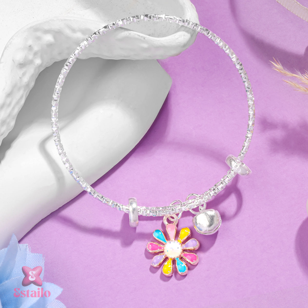 Vibrant Flora Wristlet Bracelet