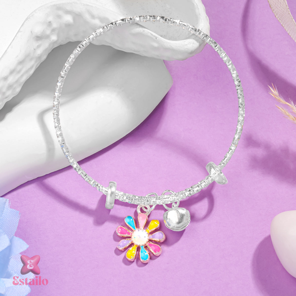 Vibrant Flora Wristlet Bracelet
