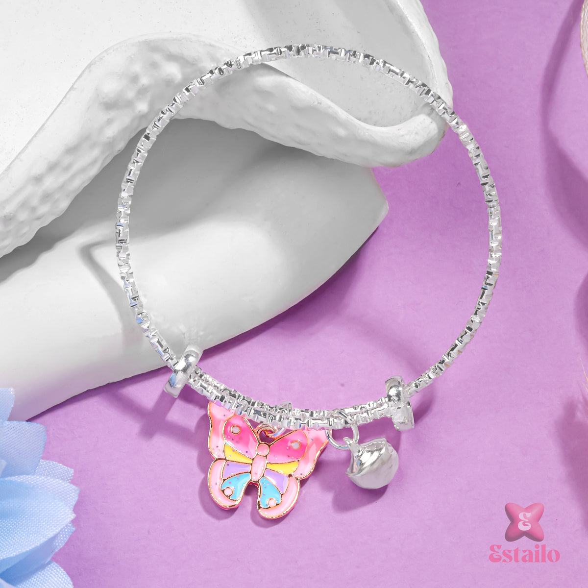 Rainbow Wing Charm Bracelet