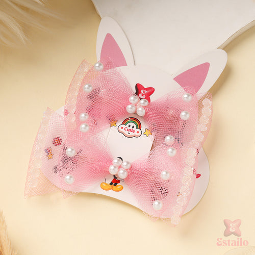 Girls' Elegant Pearl Hair Clip