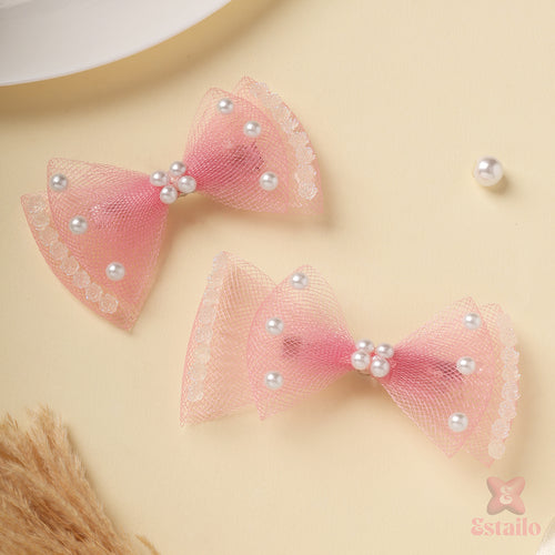 Girls' Elegant Pearl Hair Clip