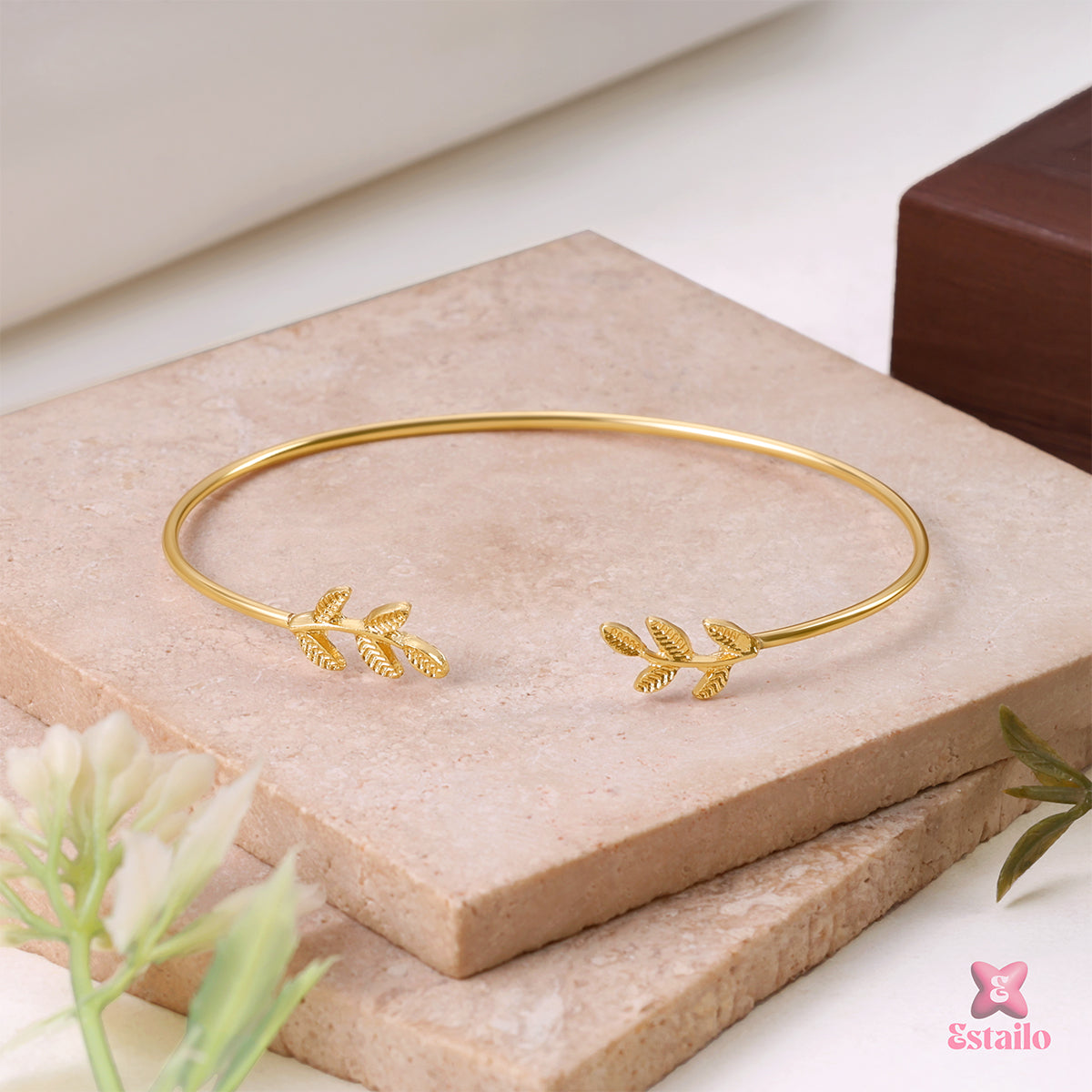 Lumina Leaf Stack Bracelet