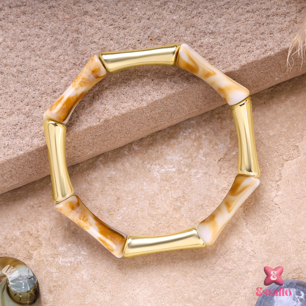 Boho-Chic Bamboo Bangle Bracelet