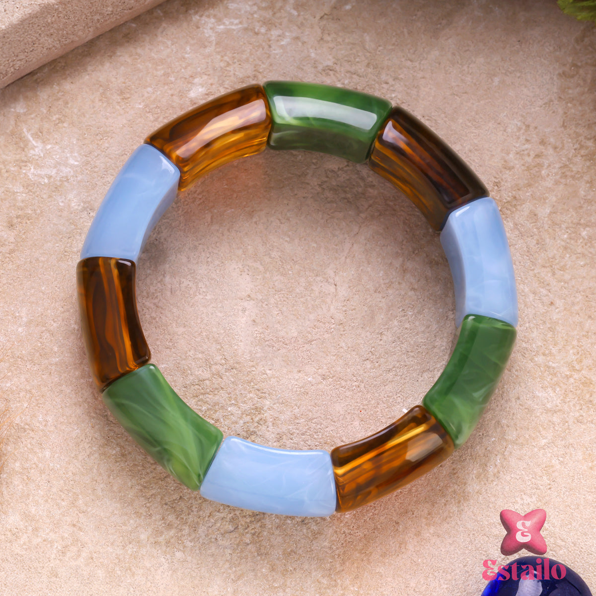 Boho-Chic Multi-Tone Bangle Bracelet