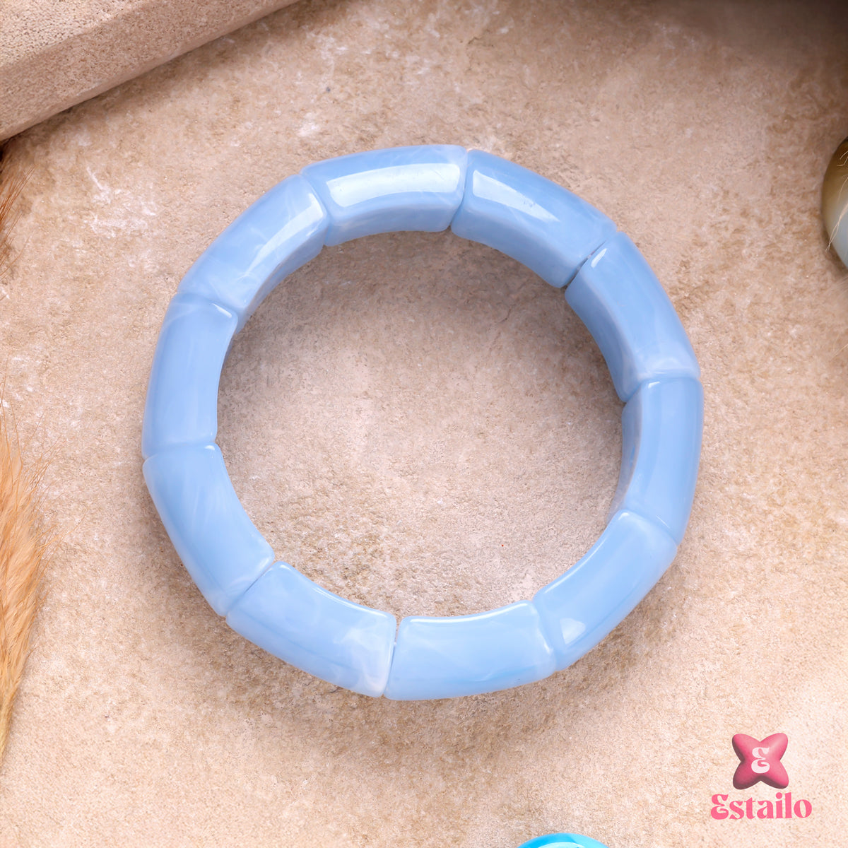 Sky Mist Resin Bracelet