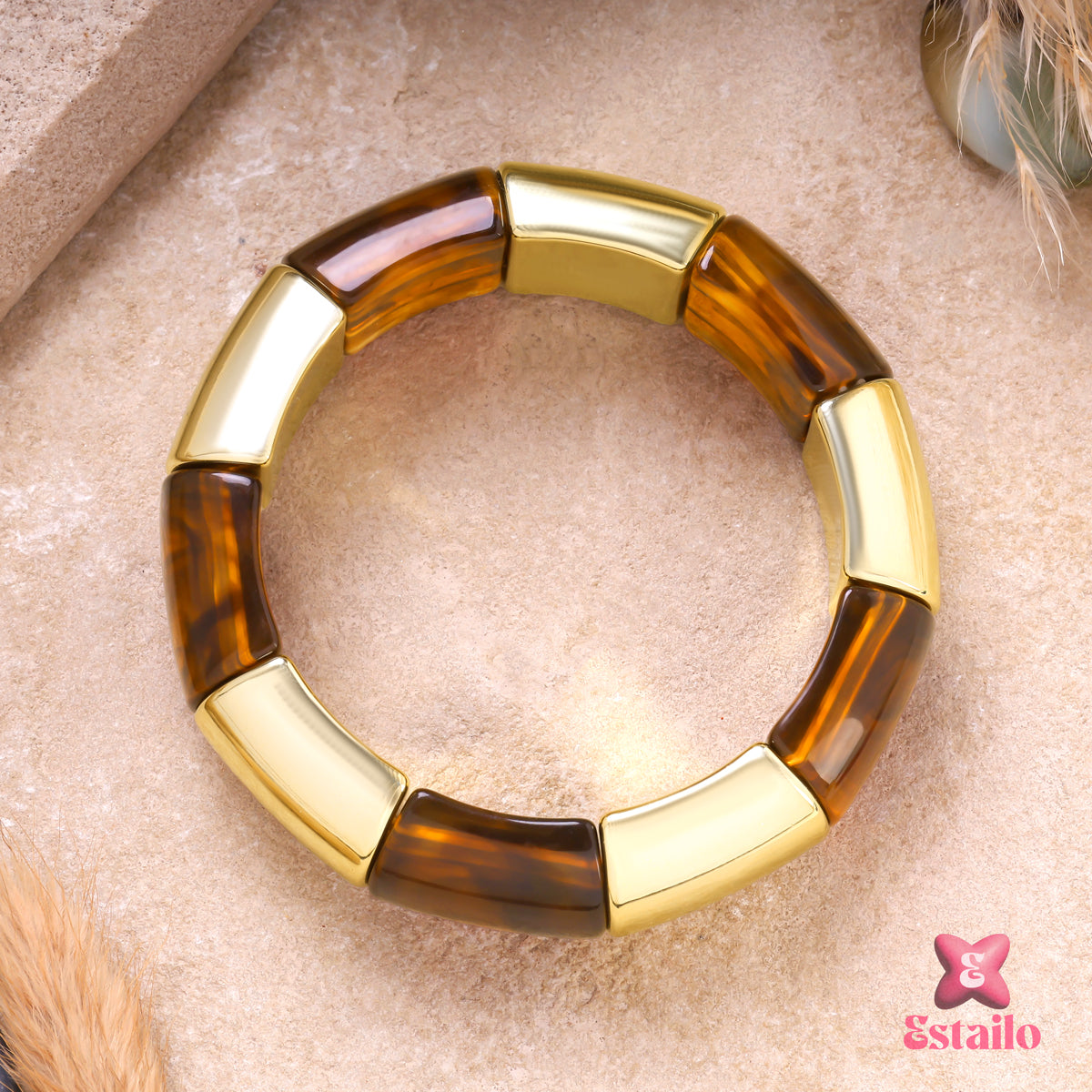 Golden Glaze Luxe Bangle Bracelet