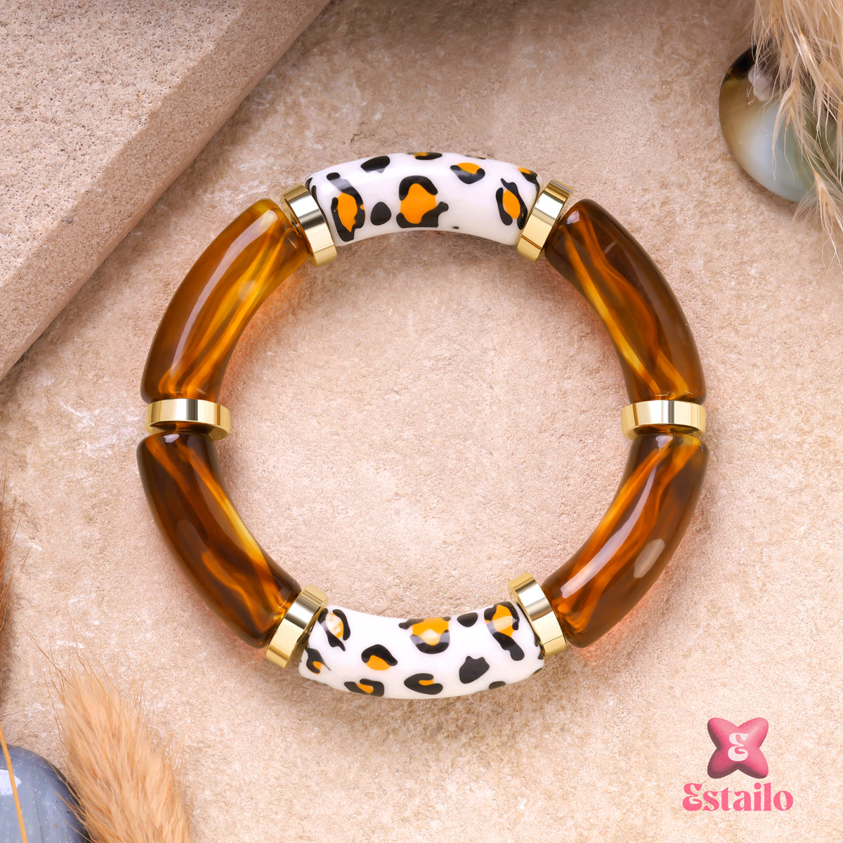 Safari Gold-Tone Bangle Bracelet