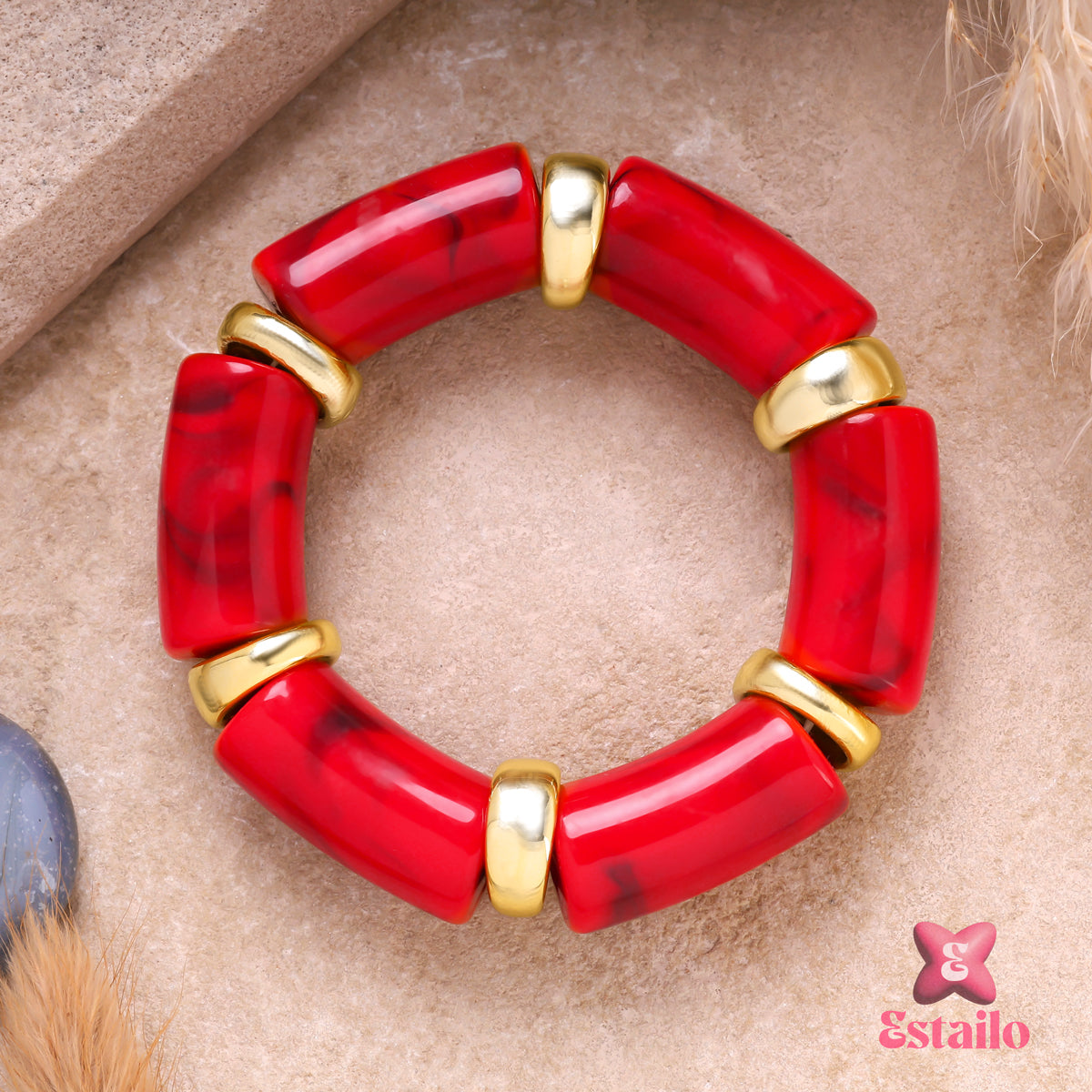 Scarlet Estate Bangle Bracelet