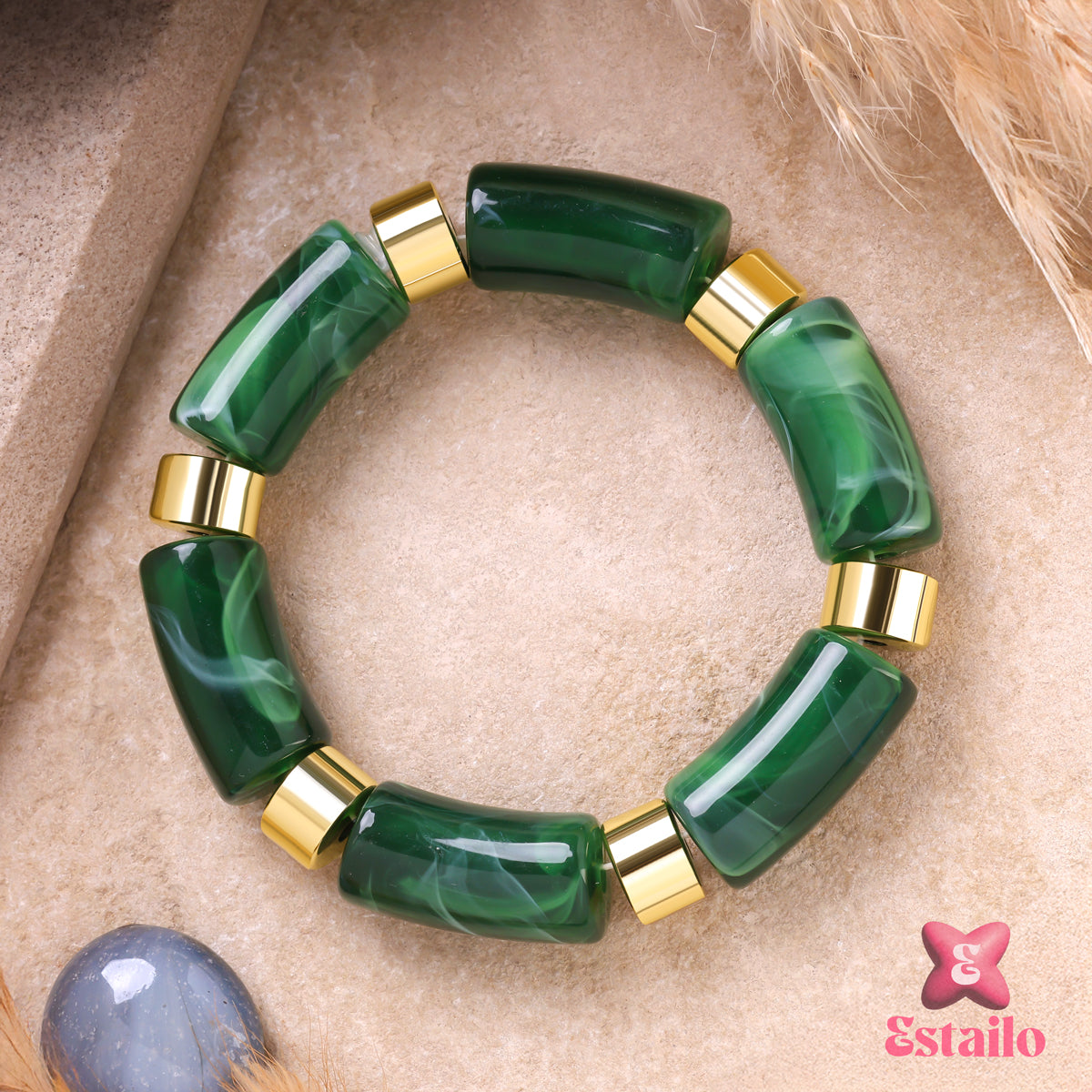 Jade Earthwork Bangle Bracelet