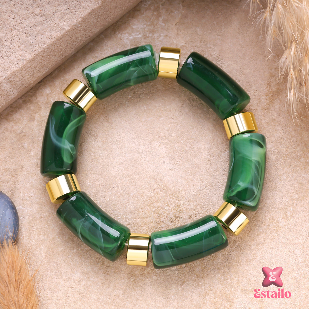 Jade Earthwork Bangle Bracelet