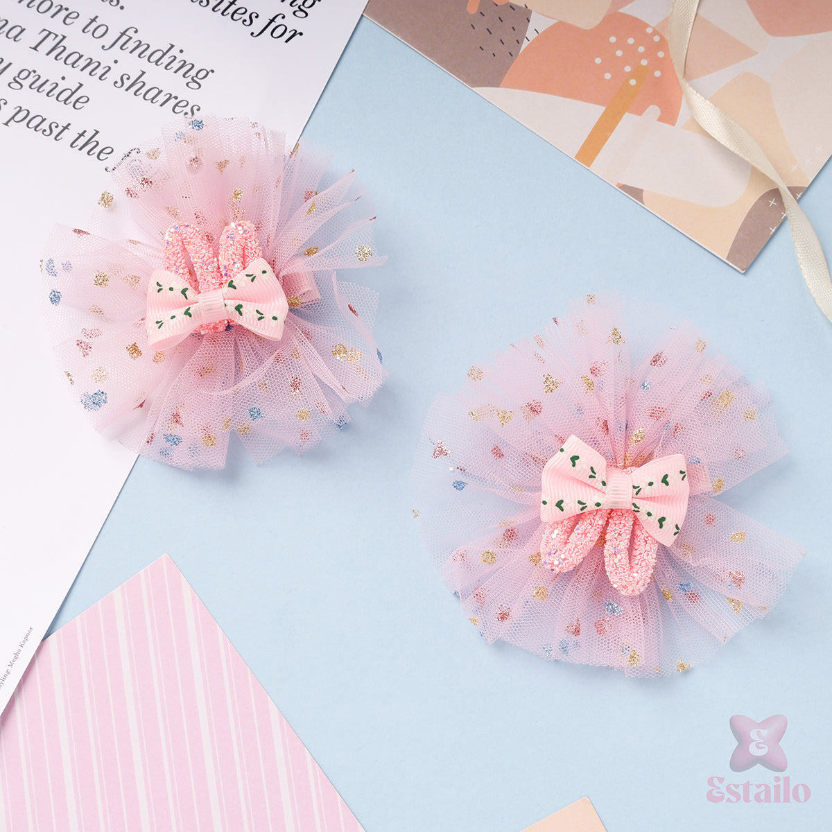Sweet Bunny Bloom Clips