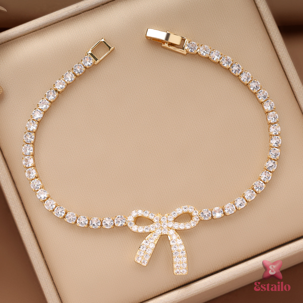 Sparkle Bow Bracelet