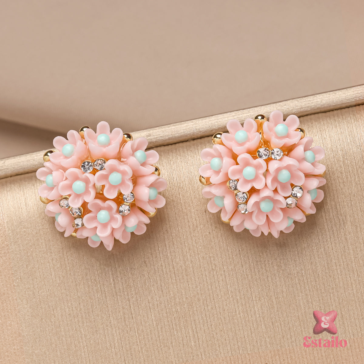 Blushing Petal Studs Earrings