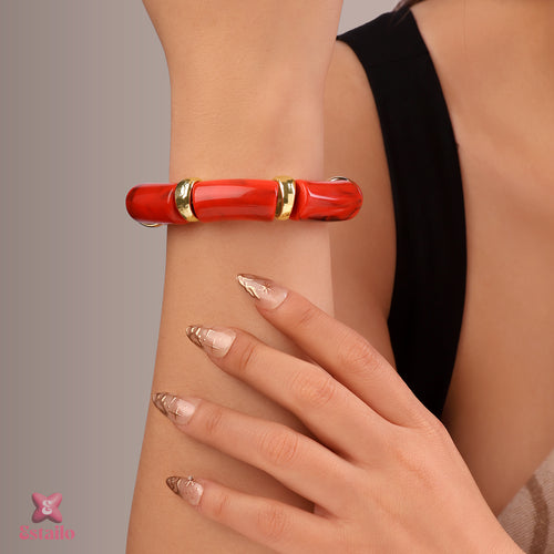 Scarlet Estate Stretch Bracelet