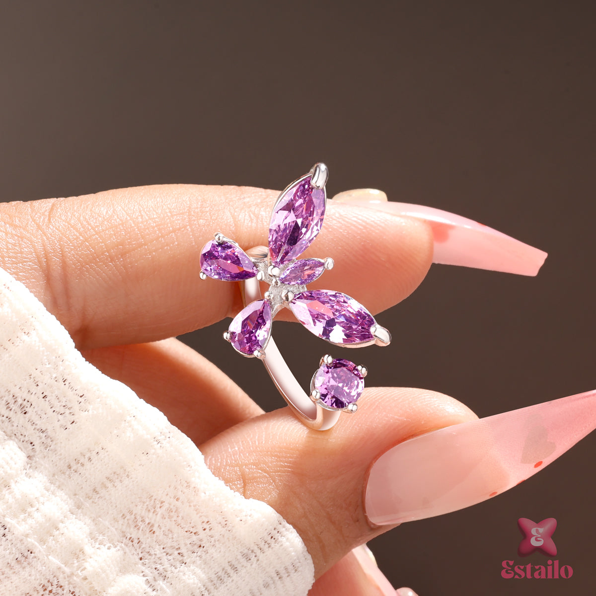 Twilight Butterfly Ring