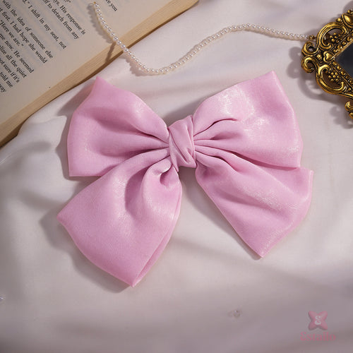 Light pink Bow Hair Clip