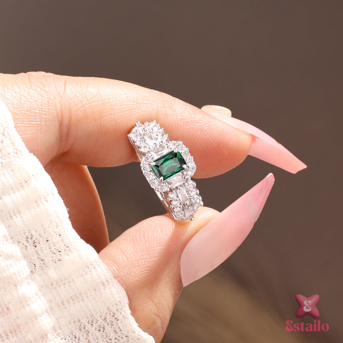 Crystal Glow Stone Ring