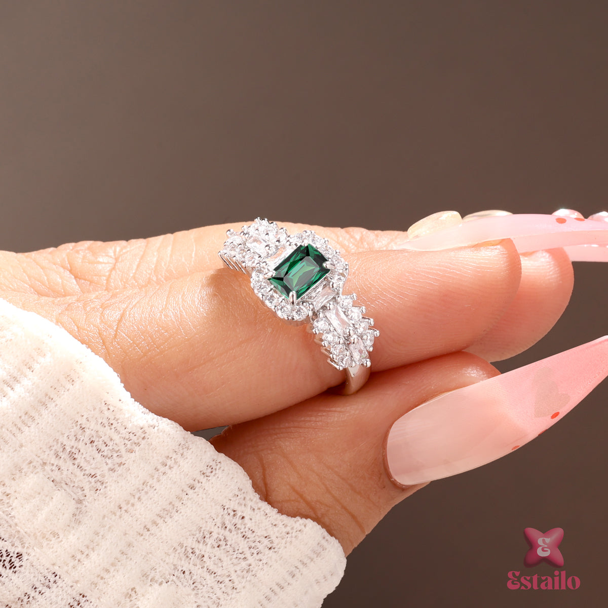 Crystal Glow Stone Ring
