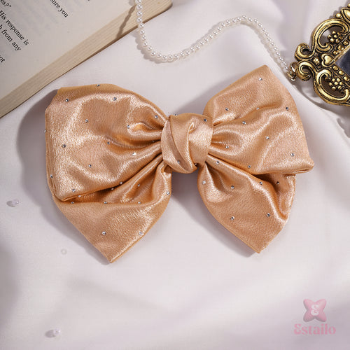 Grace Caramel Bow Hair Clip