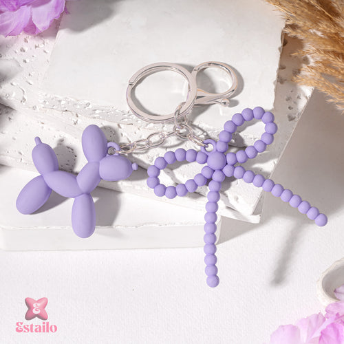 Delicate Doggy Bow Bag Charm