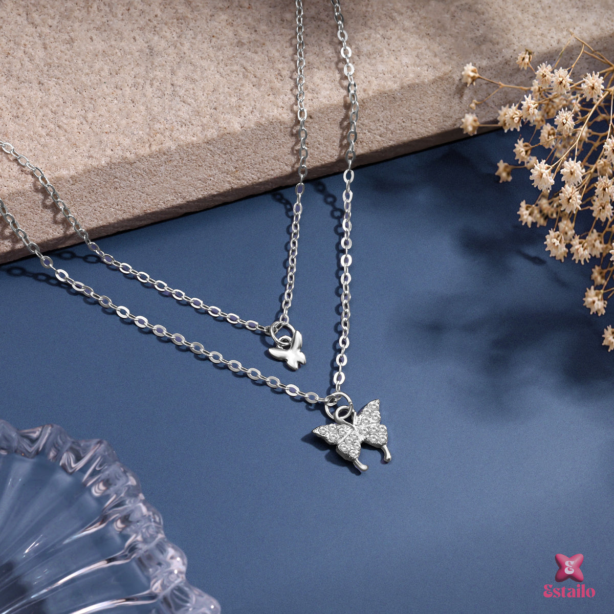 Social Butterfly Layered Neckpiece