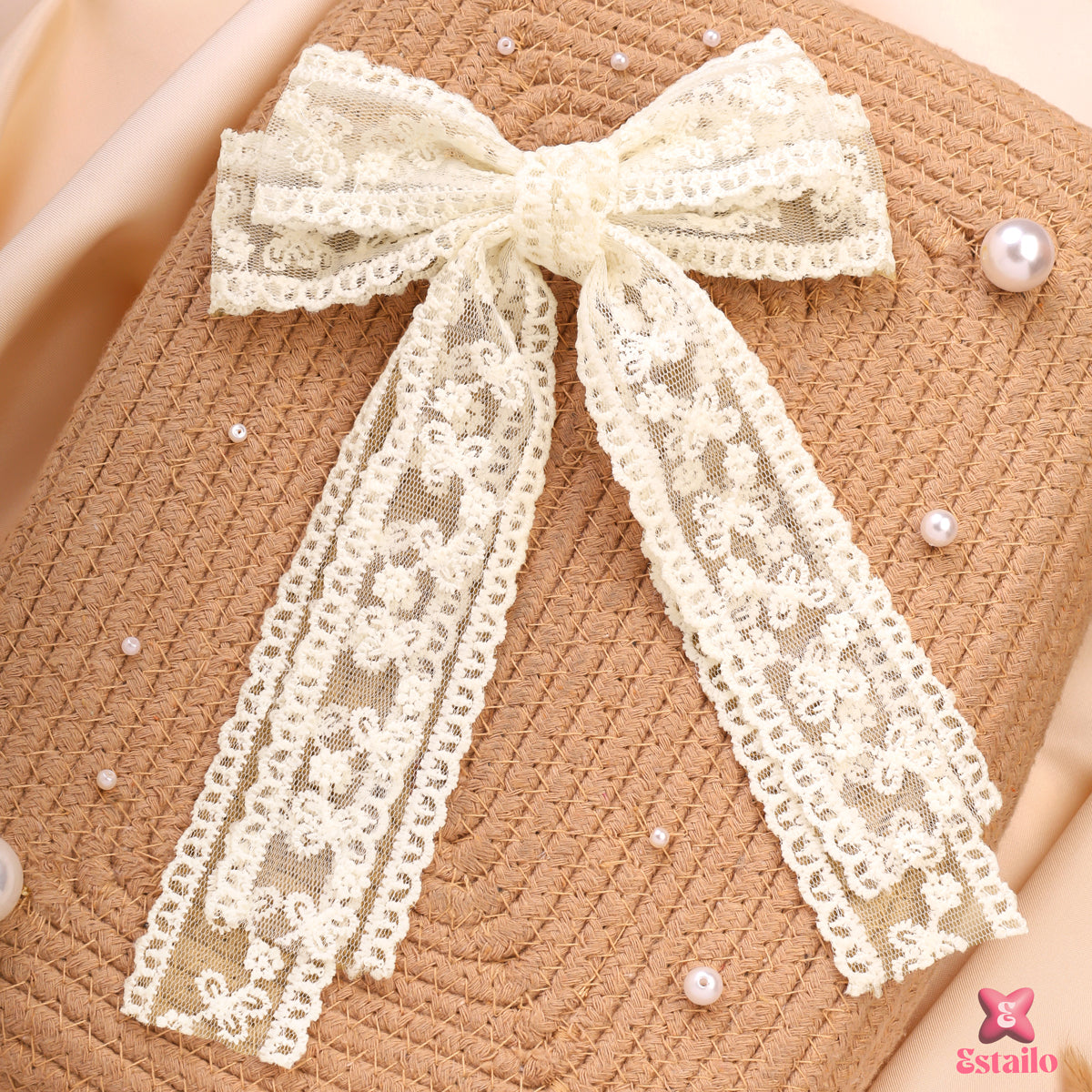 Ivory Grace Bow Clip