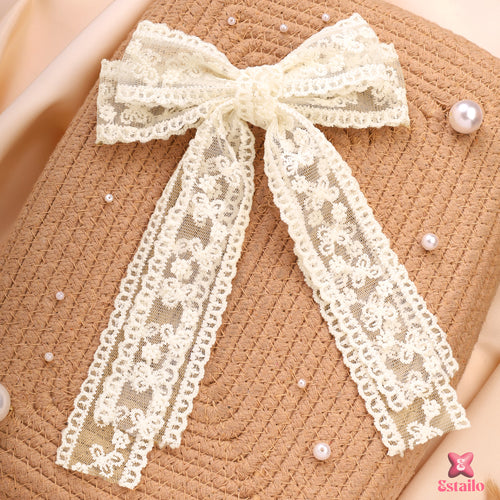 Ivory Grace Bow Clip
