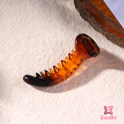 Glow Spiral Glass Hair Clip