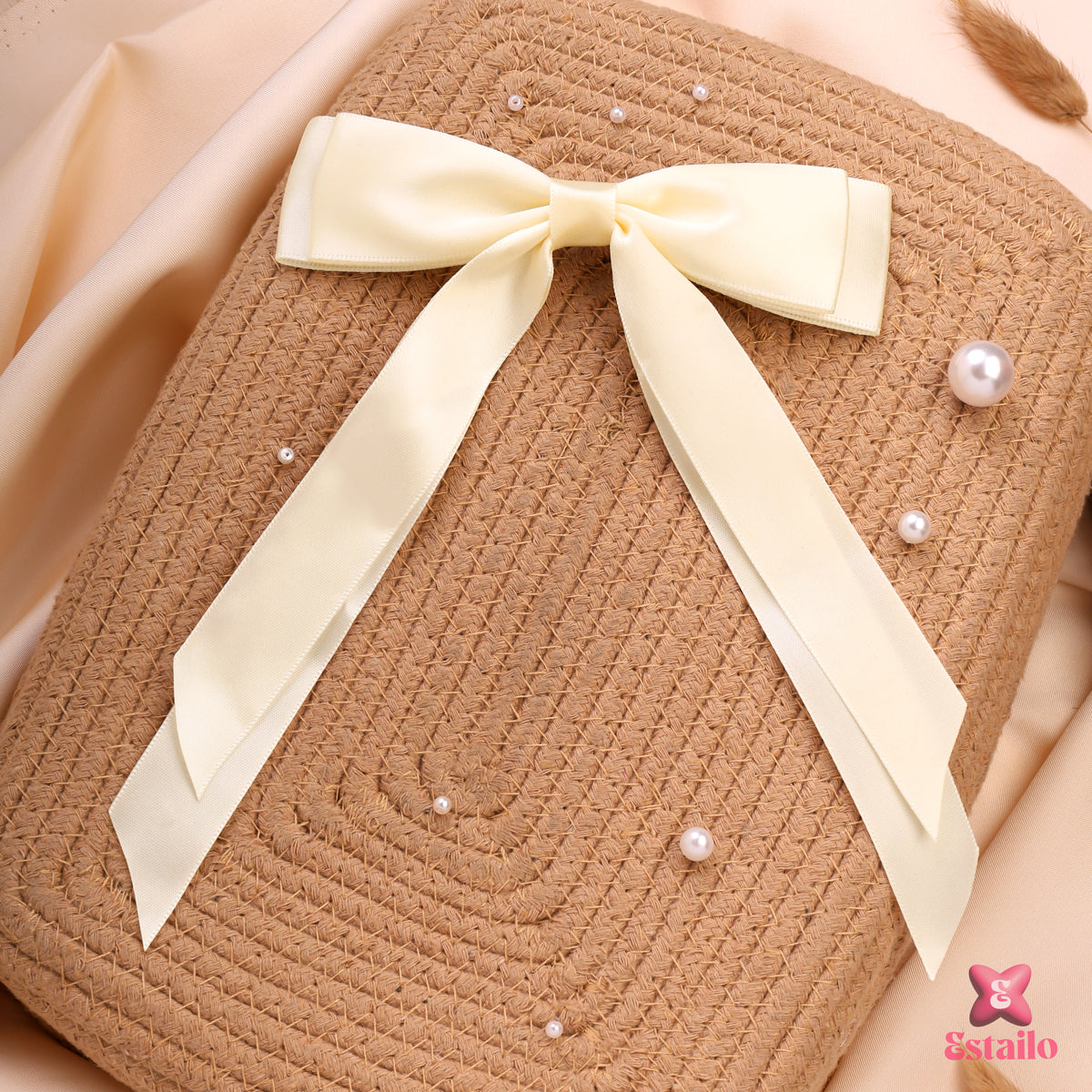 Angelic Glow Bow Clip