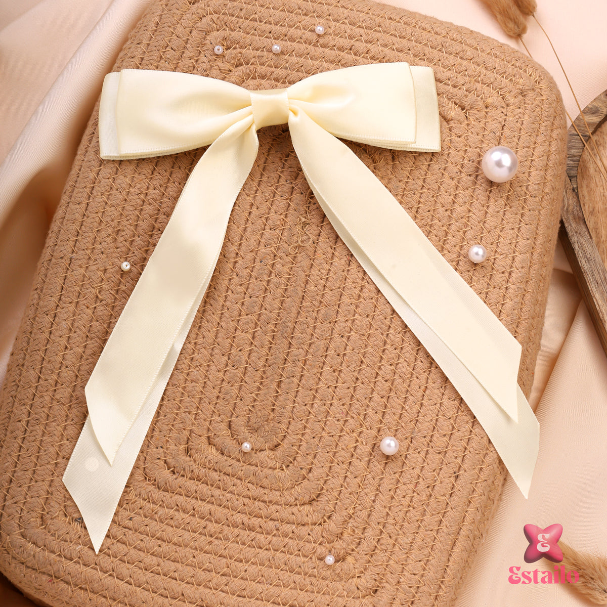 Angelic Glow Bow Clip