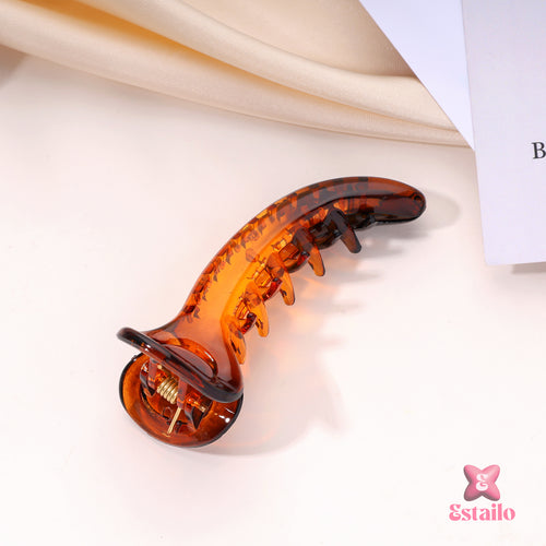 Glow Spiral Glass Hair Clip