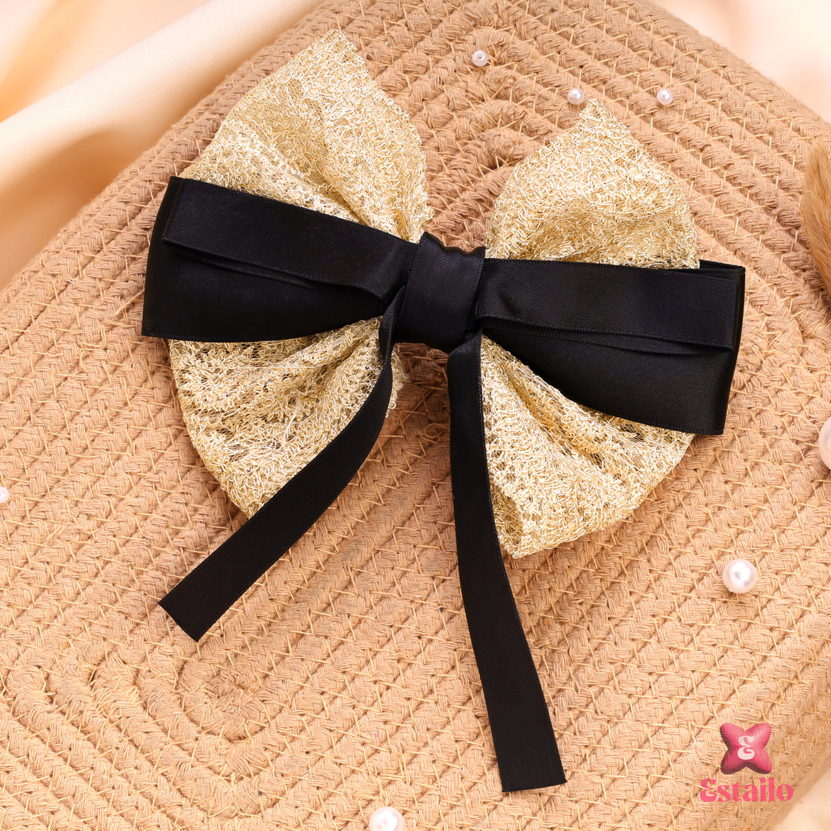 Shiny Bow Hair Clip