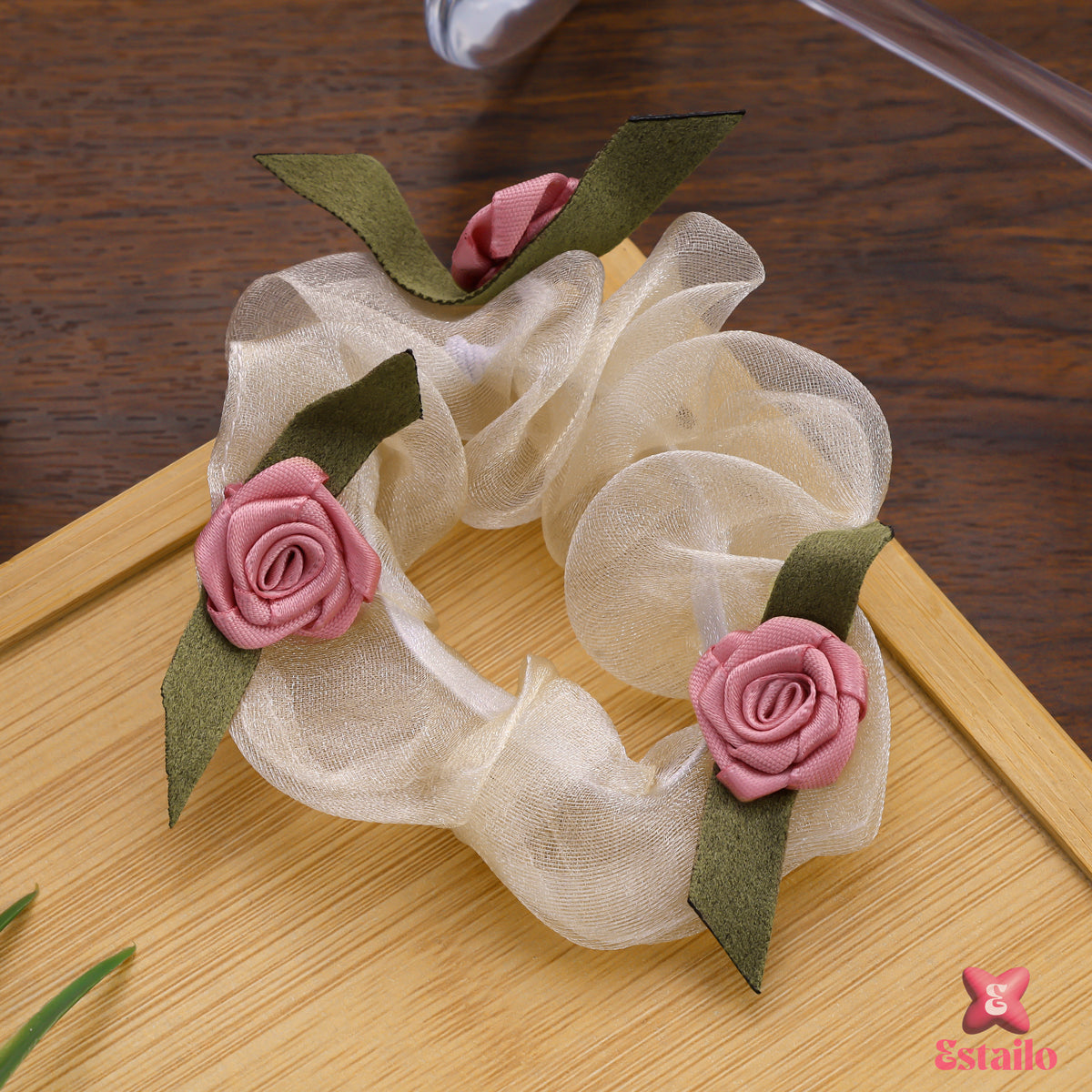 Blossom Rose Hair Tie