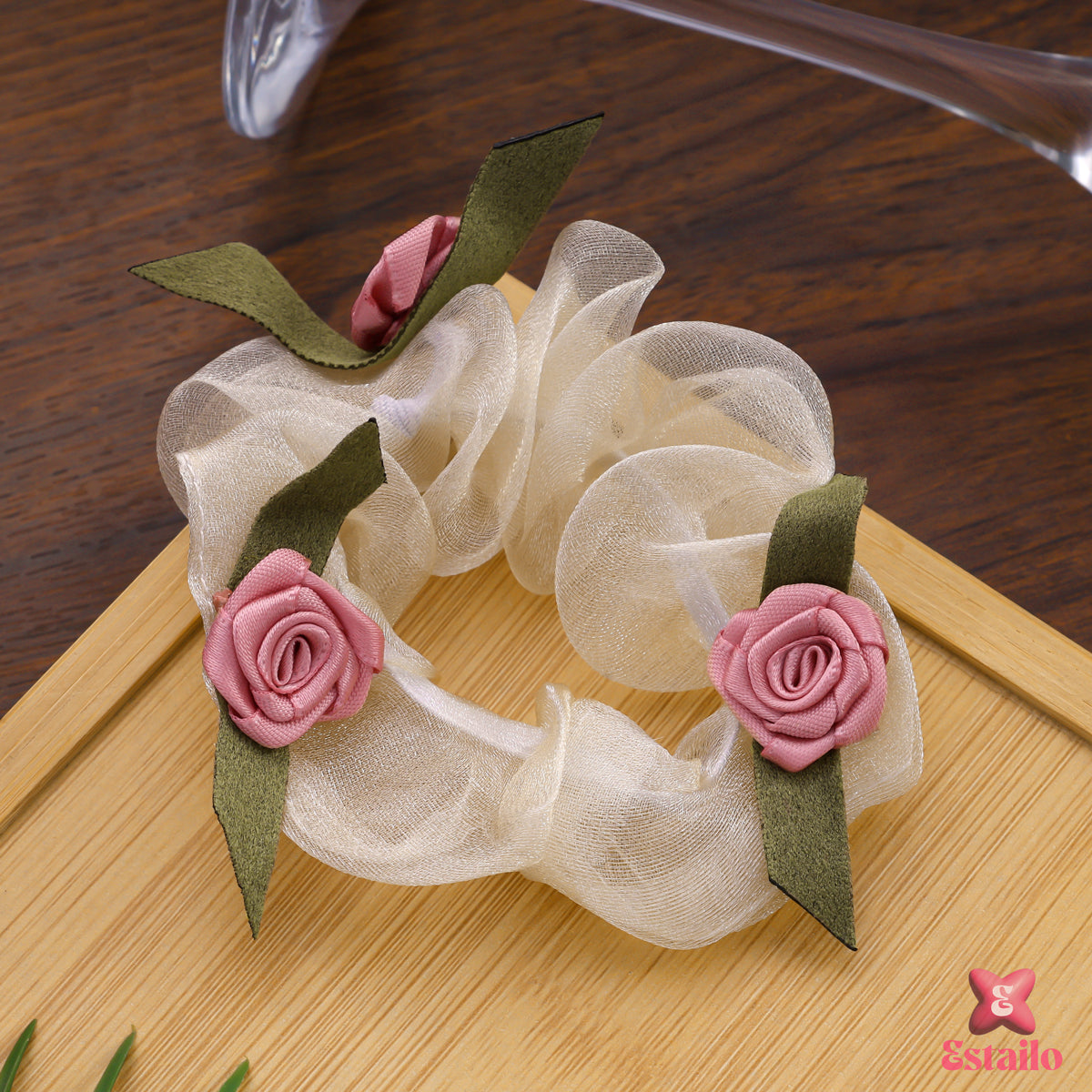 Blossom Rose Hair Tie