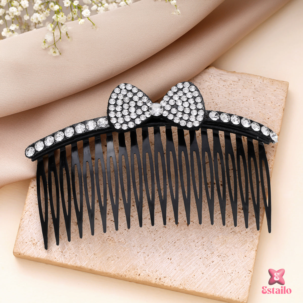 Twilight Bow Crystal Comb