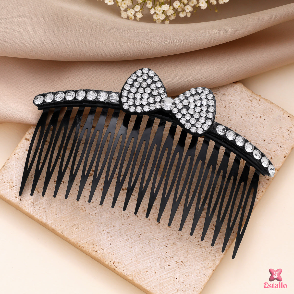 Twilight Bow Crystal Comb