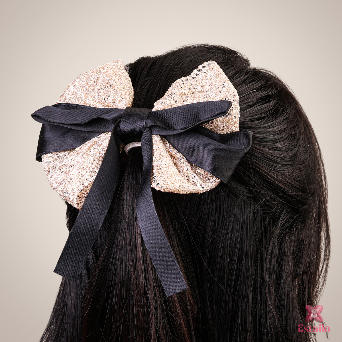 Shiny Bow Hair Clip