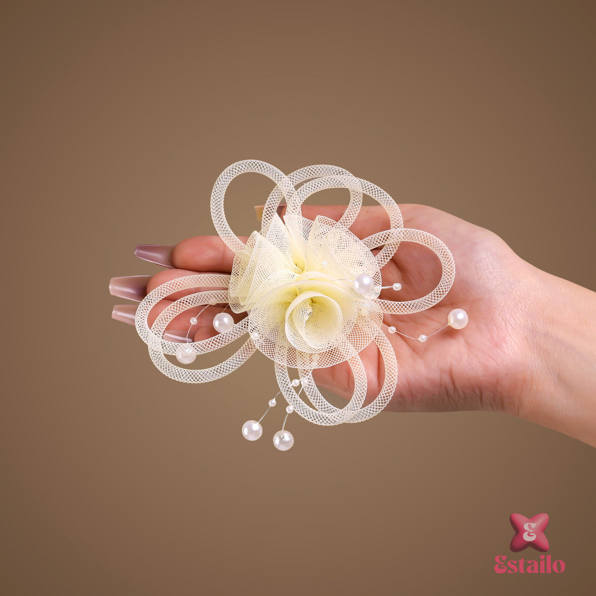 Floral Pinterst Hair Clip