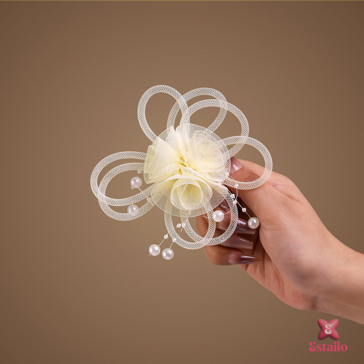 Floral Pinterst Hair Clip
