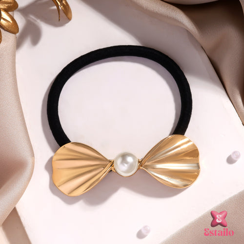 Gilded Ocean Bow Hair Ties