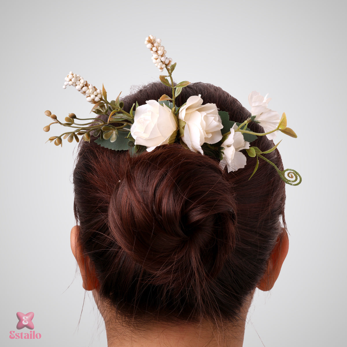 Floral Elegance Bridal Comb