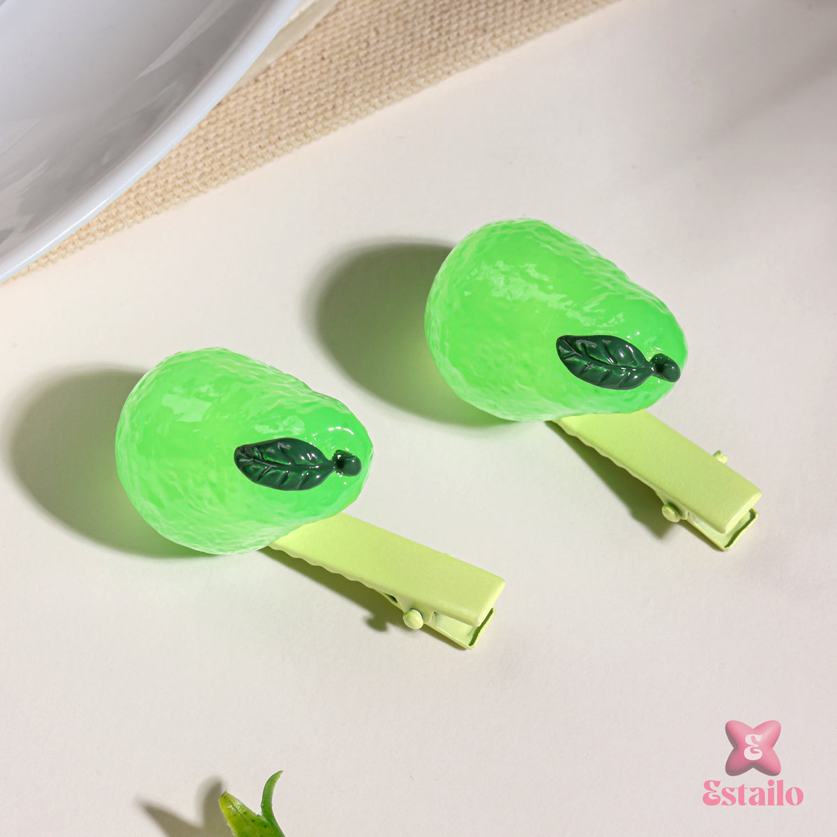 Mini Avocado Hair clip