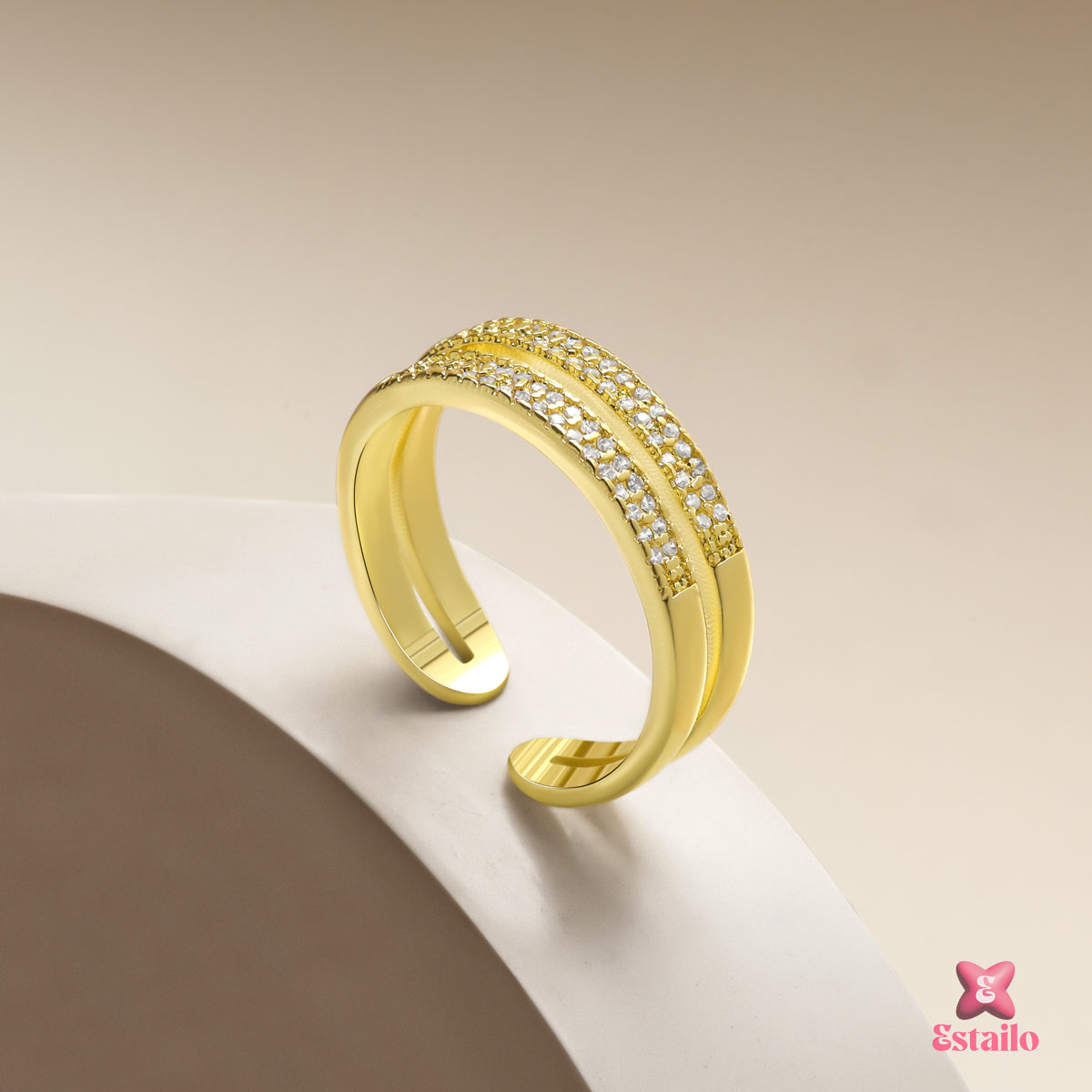 Double Line Eternity Ring