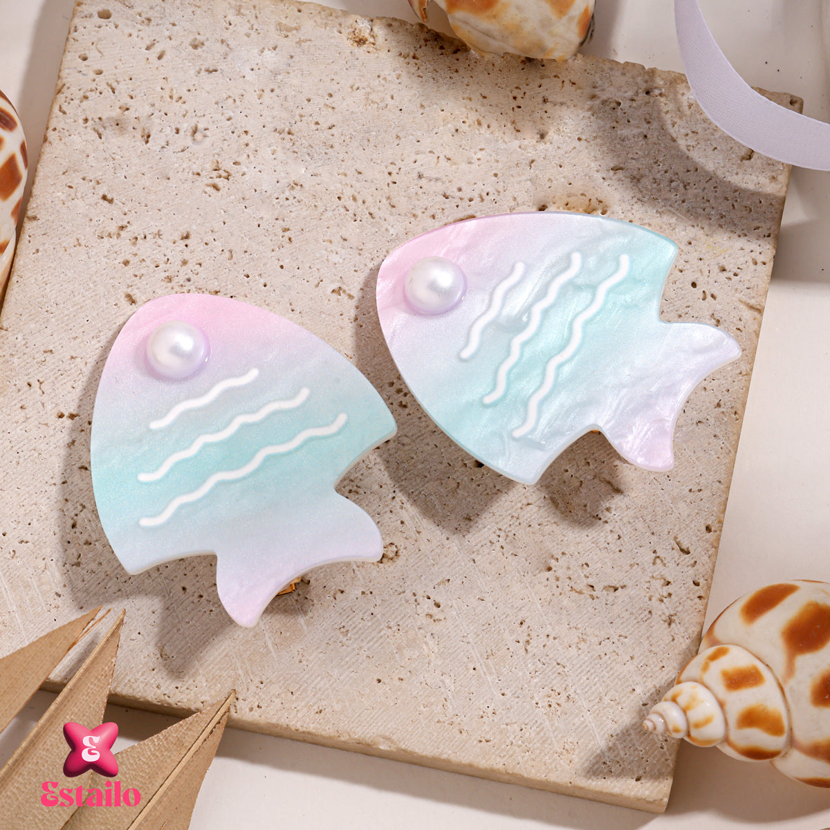 Whimsical Fish Hair Clips