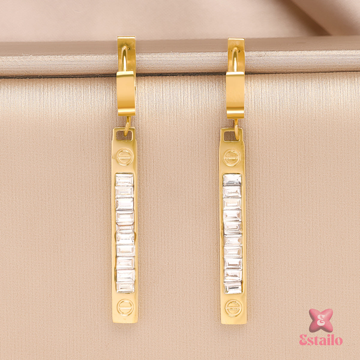 Sleek Sparkle Dangles Earrings