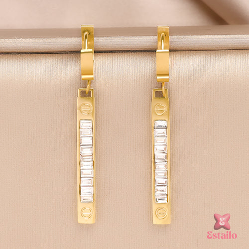 Sleek Sparkle Dangles Earrings