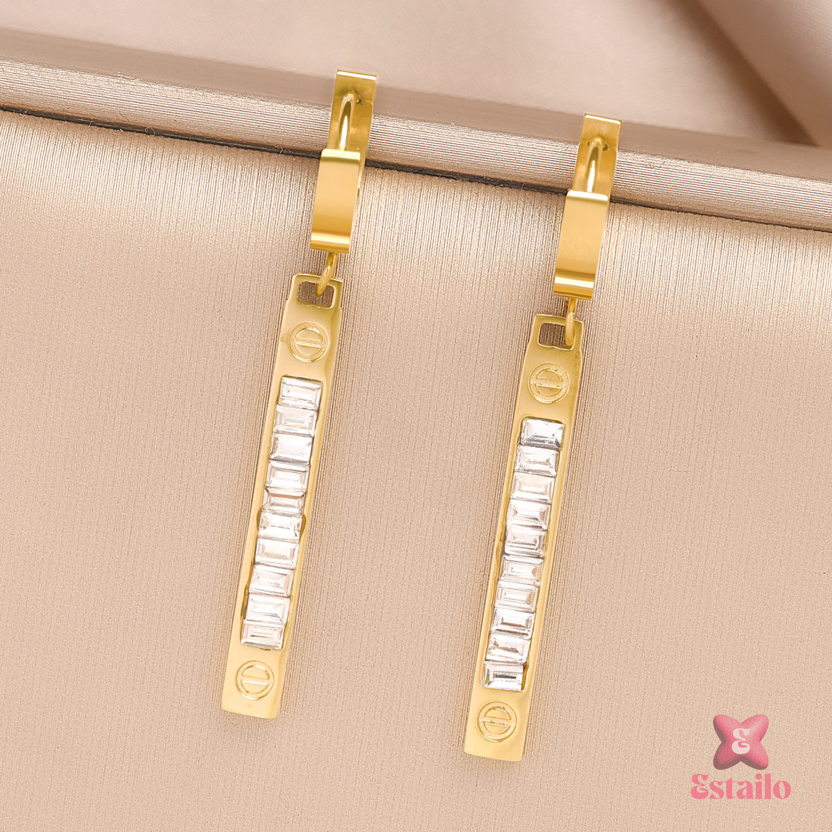 Sleek Sparkle Dangles Earrings