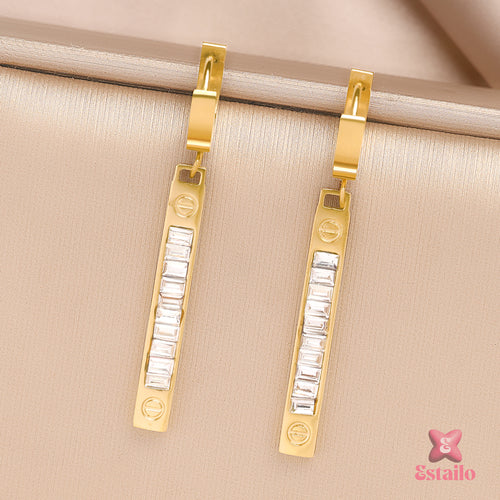 Sleek Sparkle Dangles Earrings