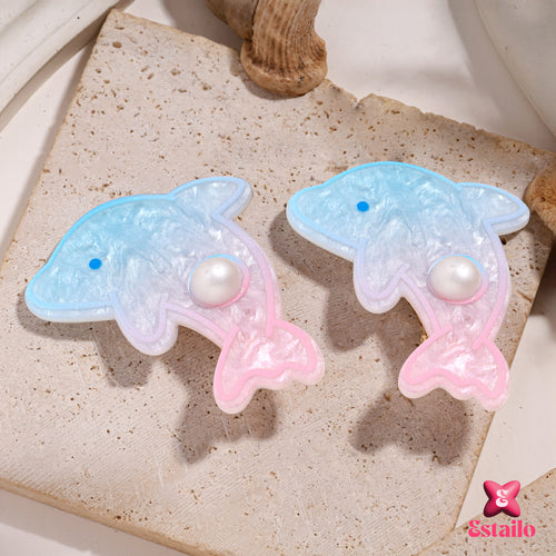 Seascape Dolphin Hair Clip