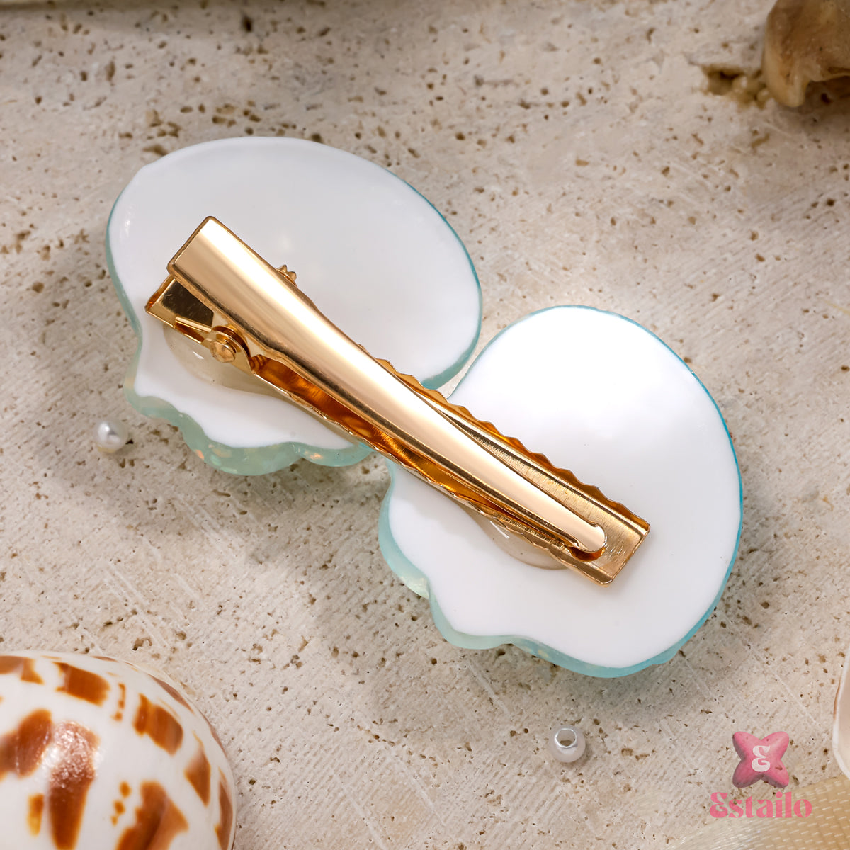 Glittering Ocean Hair Clip